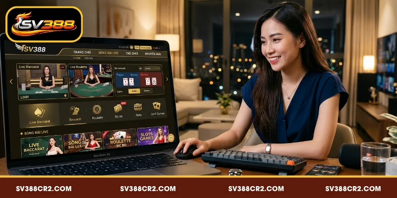 Casino SV388 - Giải Trí Sòng Bạc Trực Tuyến Cùng Dealer Thật 5 Casino SV388 mang đến nhiều sảnh cược khác nhau