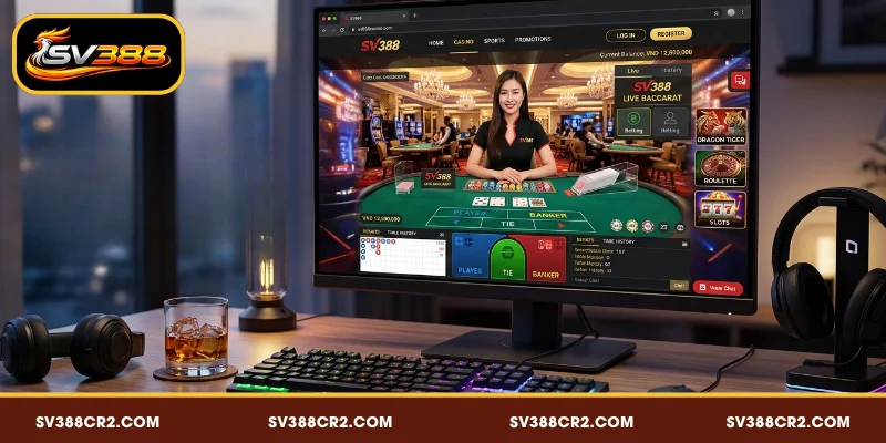 Casino SV388 - Giải Trí Sòng Bạc Trực Tuyến Cùng Dealer Thật 4 Đa dạng trò chơi được yêu thích tại Casino SV388