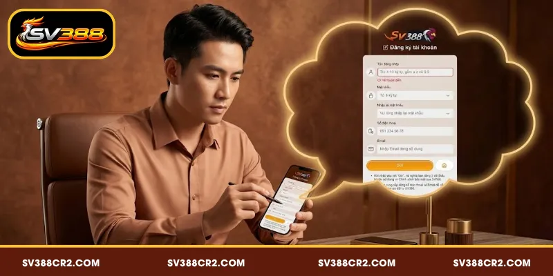 Đăng Ký SV388 - Cách Tạo Tài Khoản Dễ Dàng Chỉ Với 3 Bước 4 Điều kiện bắt buộc khi tạo tài khoản SV388