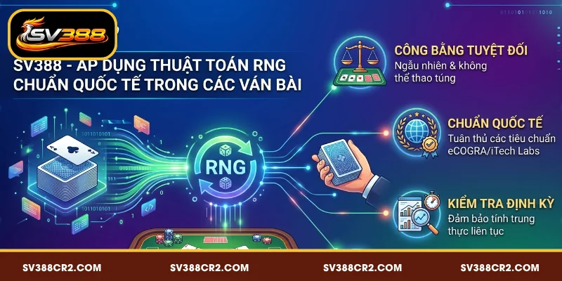 Game Bài SV388 - Đấu Trí Trong Từng Ván Cược 4 SV388 áp dụng thuật toán RNG chuẩn quốc tế vào các ván bài